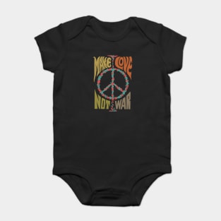 Make Love Not War Baby Bodysuit